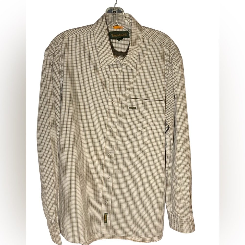 Timberland men’s long sleeve button down shirt size Large